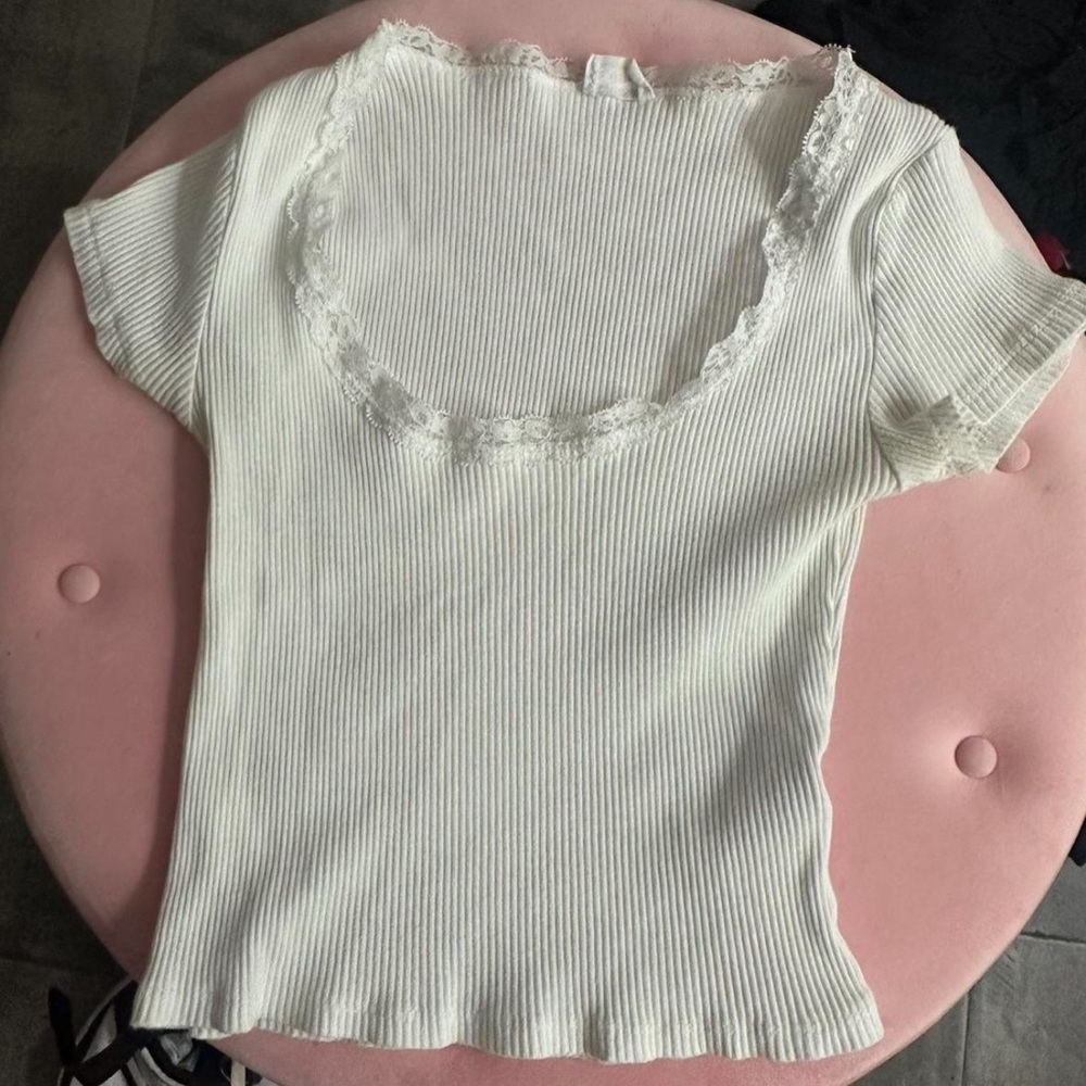White crop top